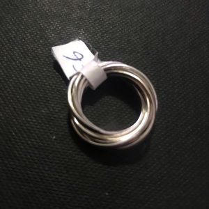 Ring silver plated size 6